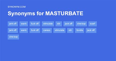 masturbate verb